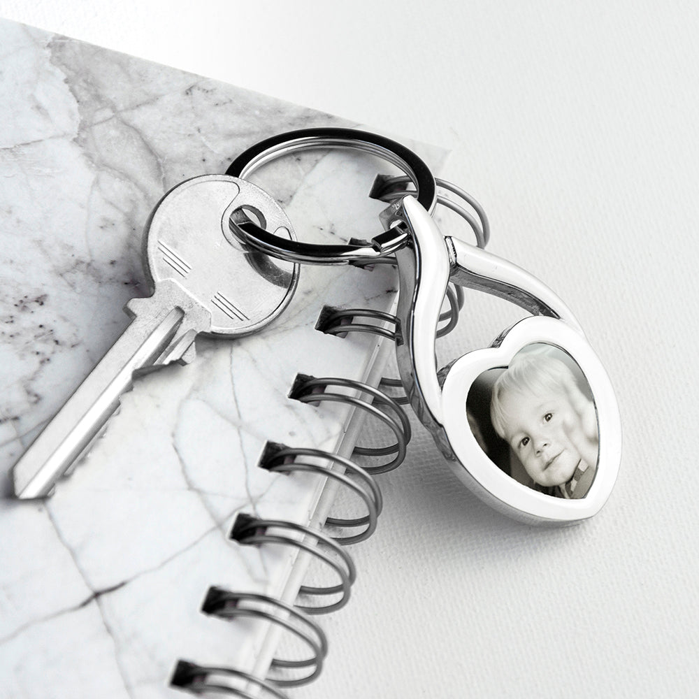 Personalised Love Heart Key Ring, The Personal Shop, personalised gifts
