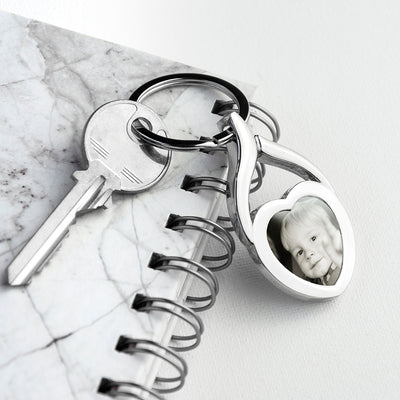 Personalised Love Heart Key Ring