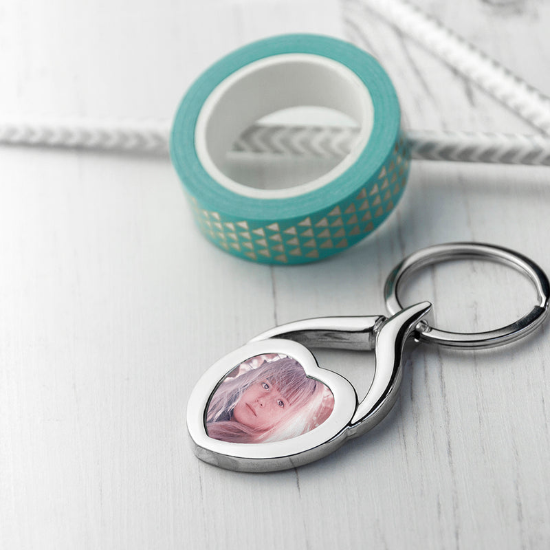 Personalised Love Heart Key Ring