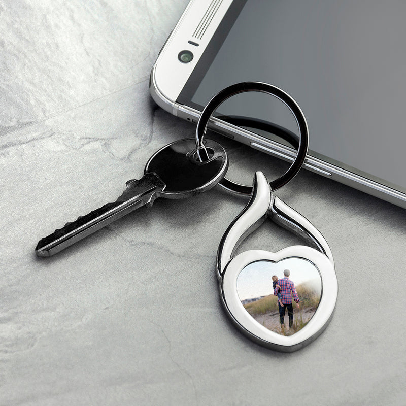 Personalised Love Heart Key Ring