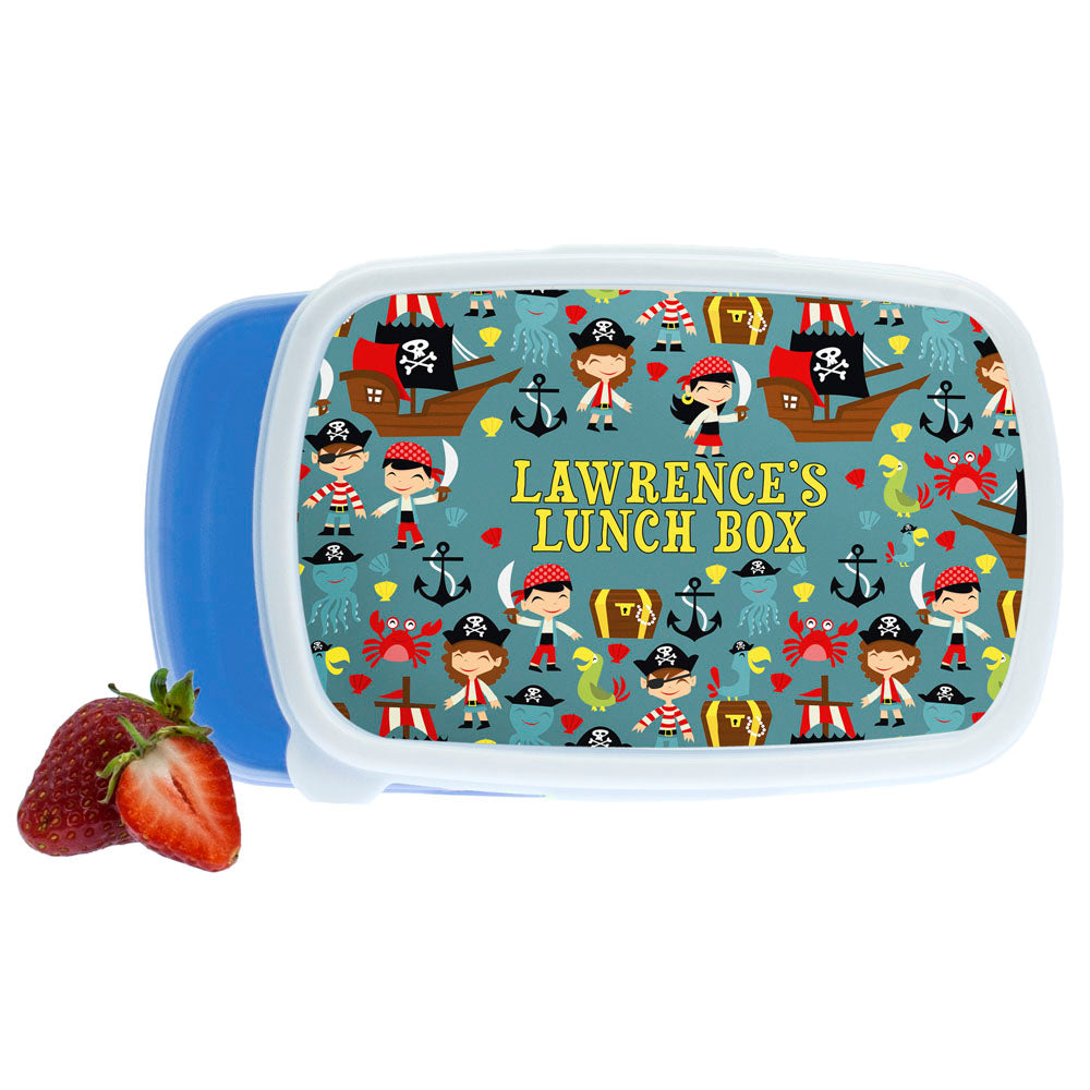 Personalised Playful Pirates Lunch Box