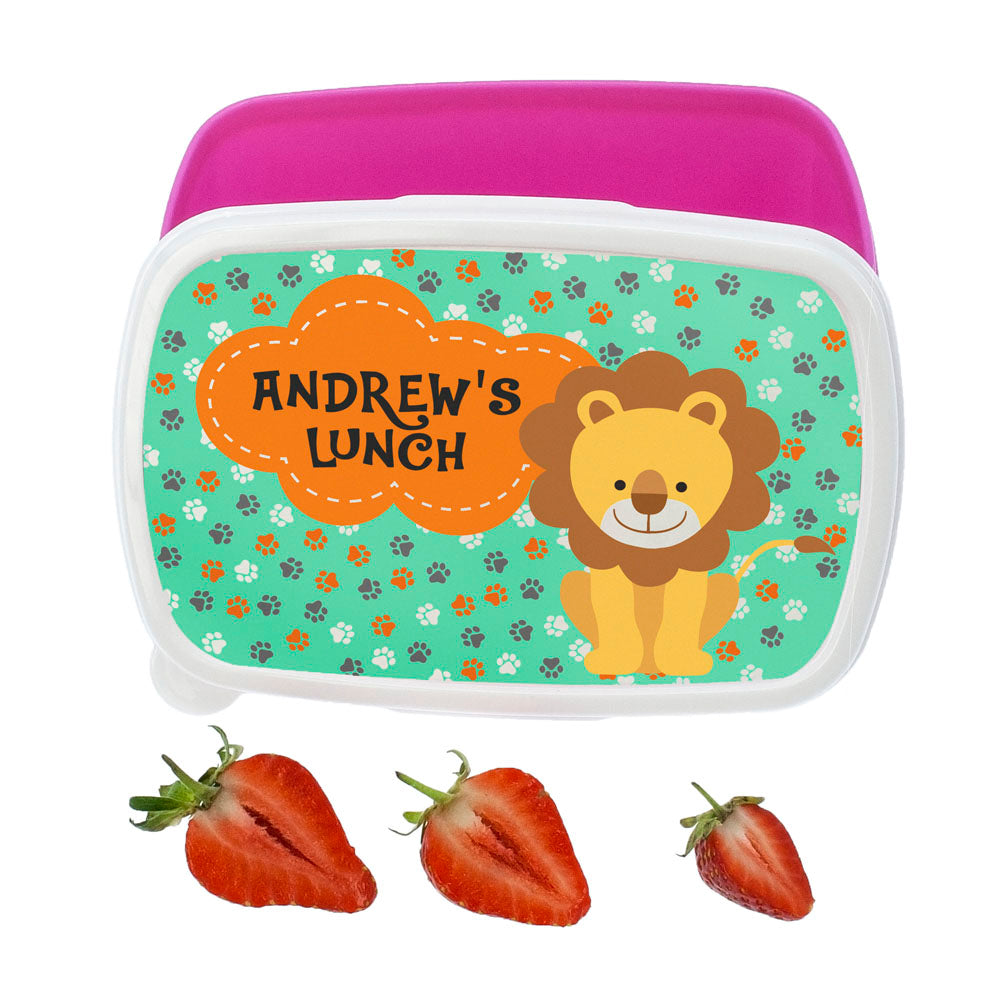Personalised My Little Lion Lunch Box