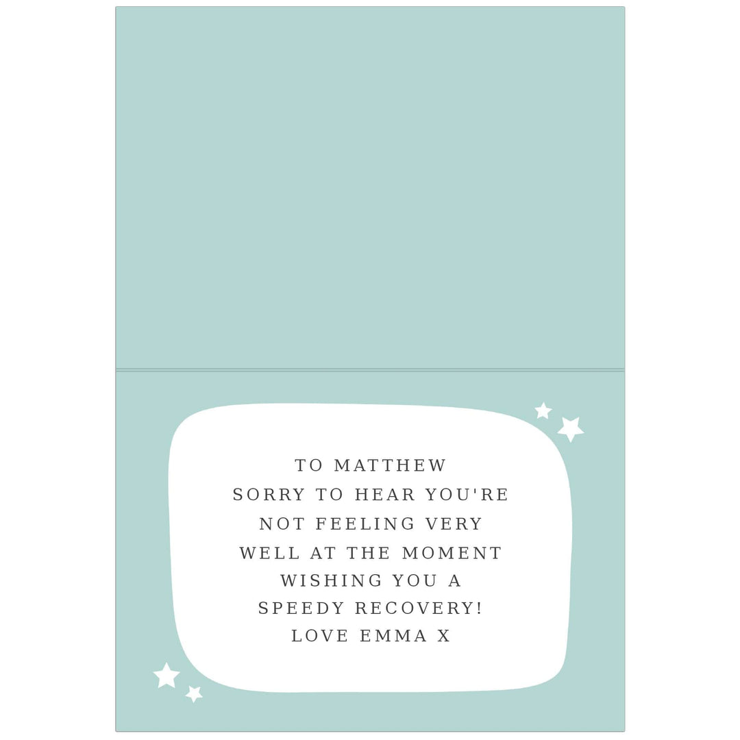 Personalised Memento Greetings Cards Personalise With Your Own Message Card