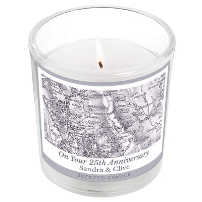 Personalised Memento Candles & Reed Diffusers Personalised 1805 - 1874 Old Series Map Compass Scented Jar Candle