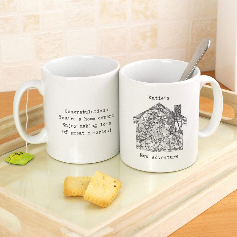 Personalised Memento Mugs Personalised 1805 - 1874 Old Series Map Home Mug