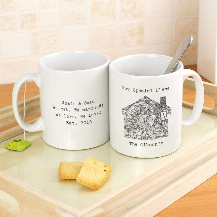 Personalised Memento Mugs Personalised 1805 - 1874 Old Series Map Home Mug