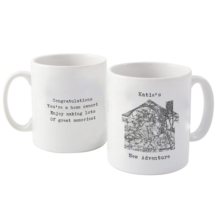 Personalised Memento Mugs Personalised 1805 - 1874 Old Series Map Home Mug
