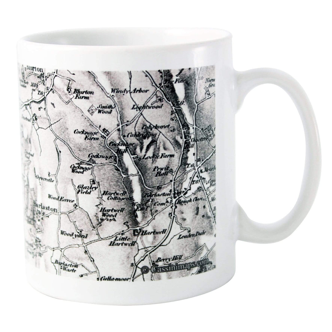 Personalised Memento Mugs Personalised 1805 - 1874 Old Series Map Mug