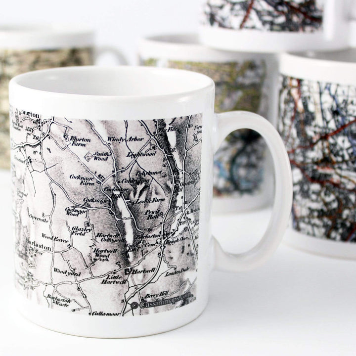 Personalised Memento Mugs Personalised 1805 - 1874 Old Series Map Mug