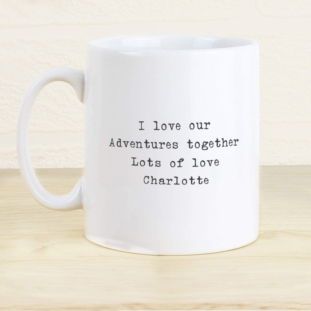 Personalised Memento Mugs Personalised 1896 - 1904 Revised New Map Heart Mug
