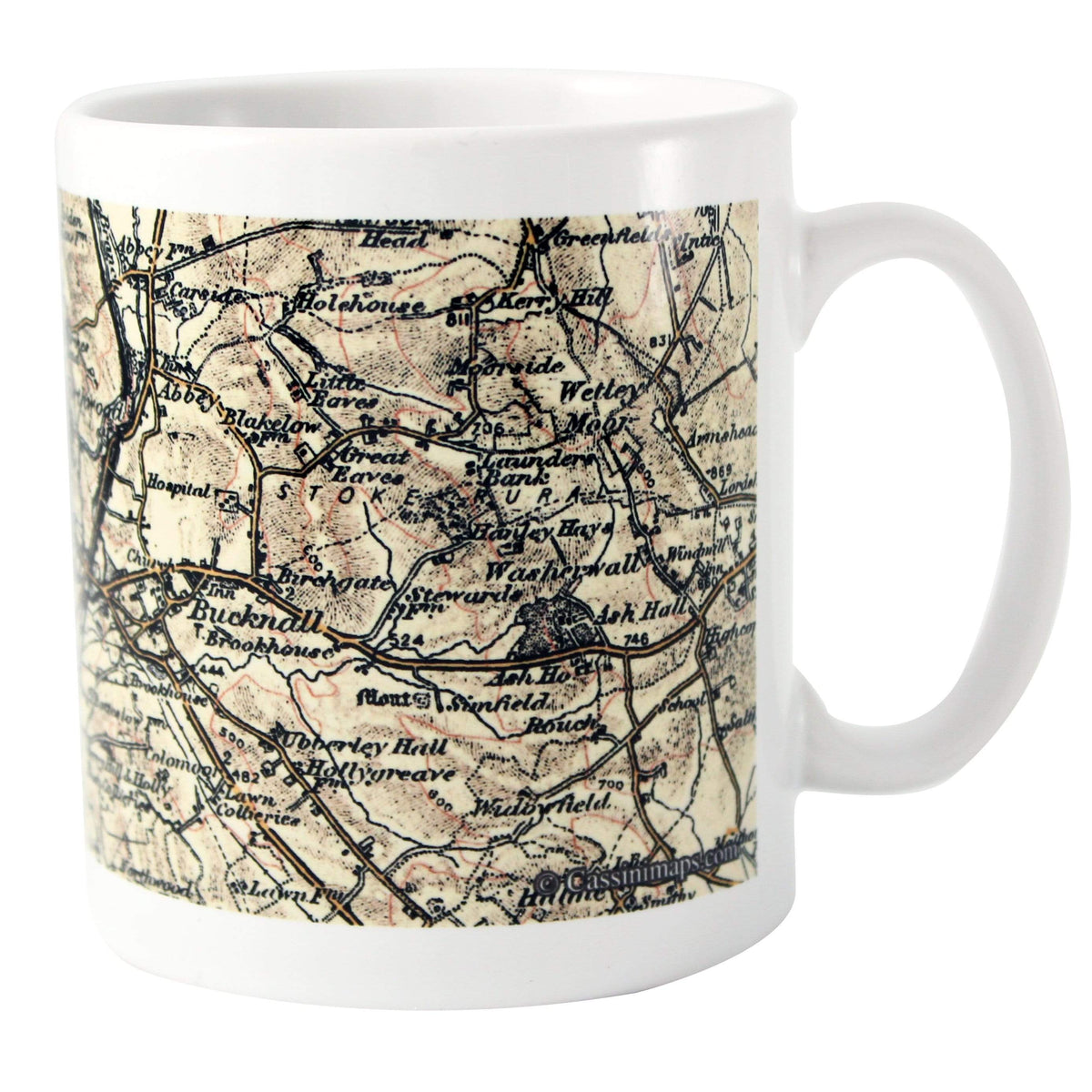 Personalised Memento Mugs Personalised 1896 - 1904 Revised New Map Mug