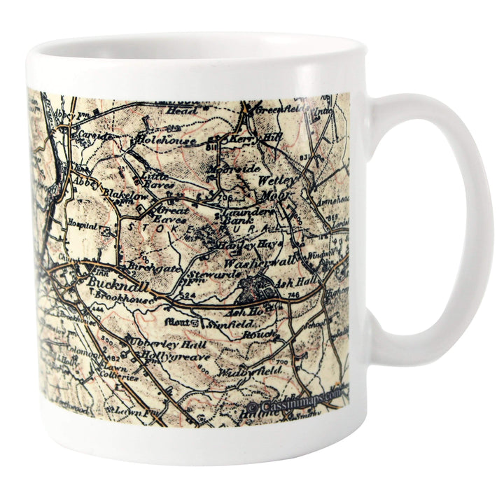 Personalised Memento Mugs Personalised 1896 - 1904 Revised New Map Mug