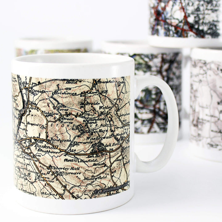 Personalised Memento Mugs Personalised 1896 - 1904 Revised New Map Mug