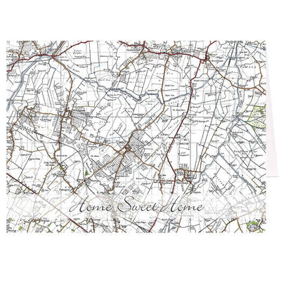 Personalised Memento Greetings Cards Personalised 1945 - 1948 New Popular Map Card