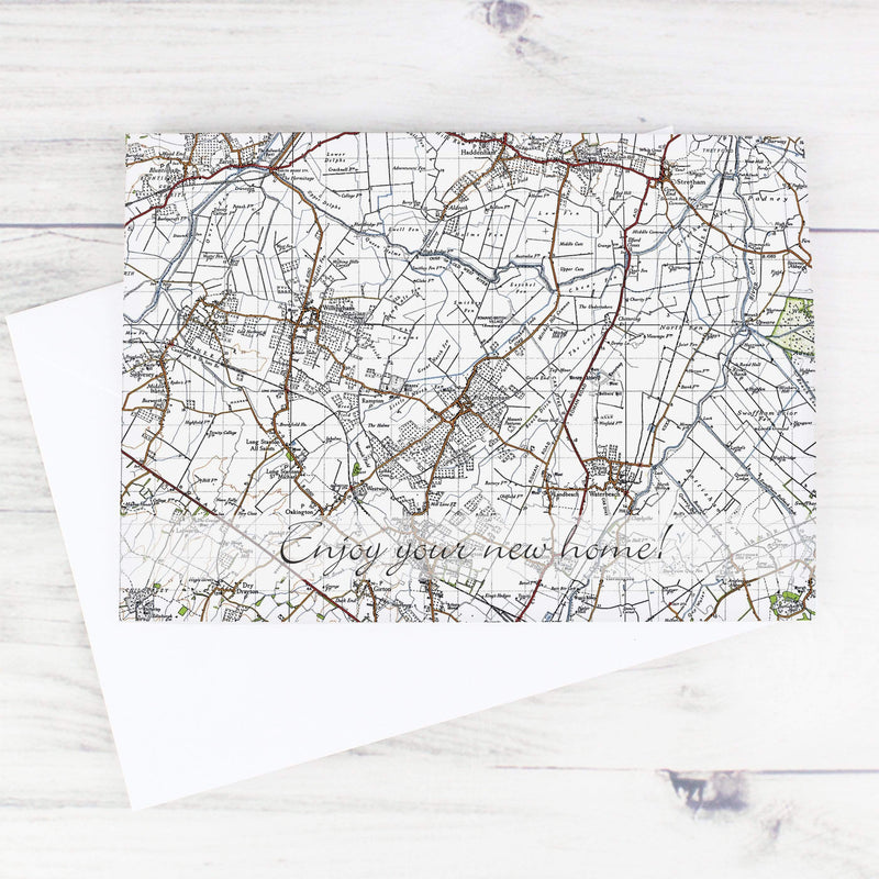 Personalised Memento Greetings Cards Personalised 1945 - 1948 New Popular Map Card