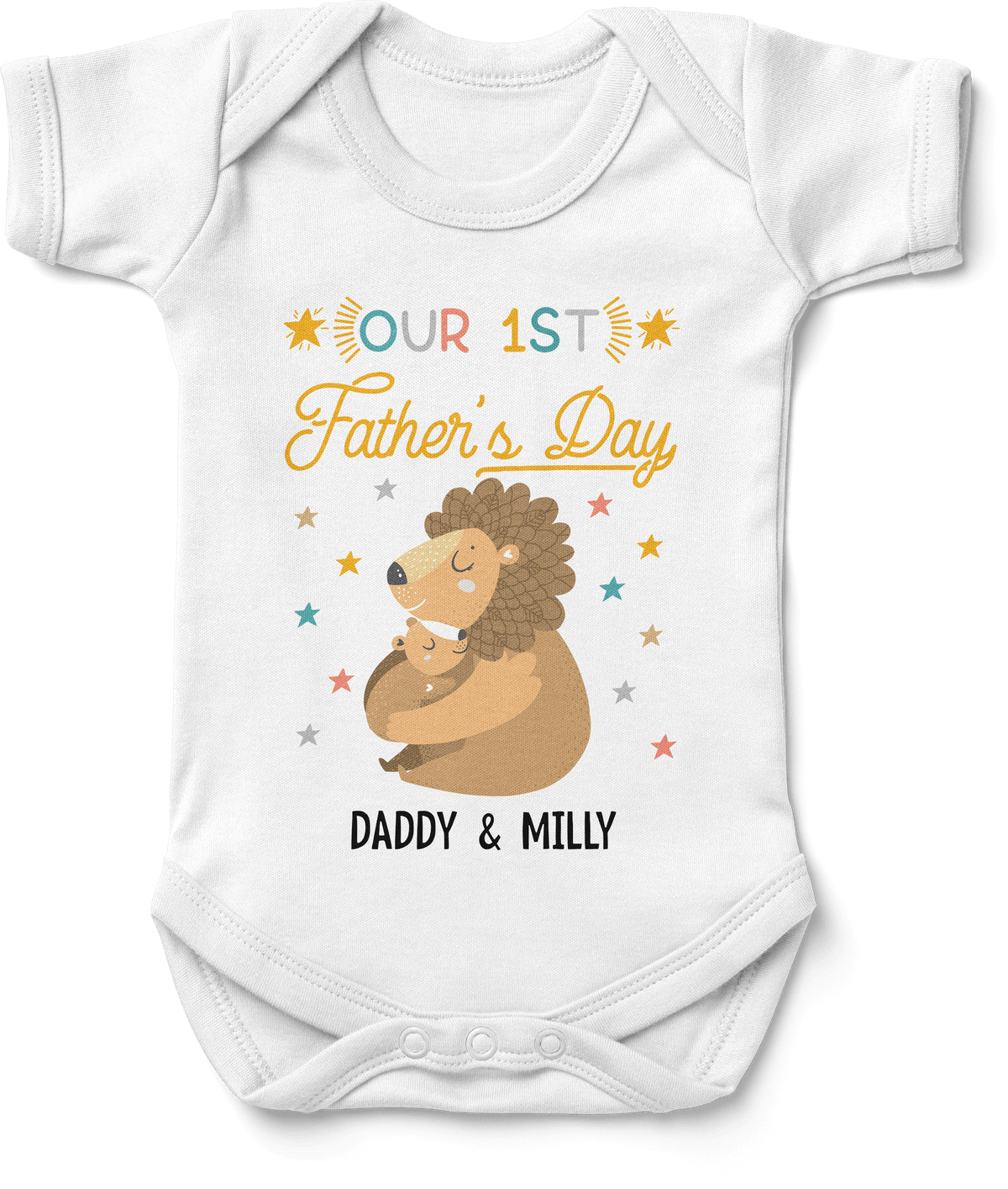 The Little Personal Shop Babygrows Personalised 1st Father's Day Babygrow