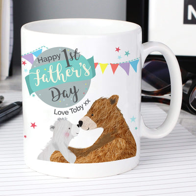Personalised Memento Mugs Personalised 1st Father's Day Daddy Bear Mug