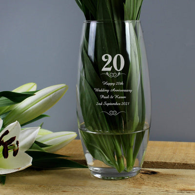 Personalised Memento Vases Personalised 20 Years Bullet Vase