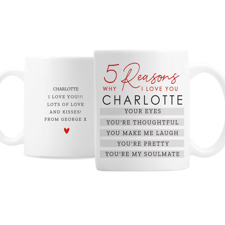 Personalised Memento Personalised 5 Reasons Why Mug