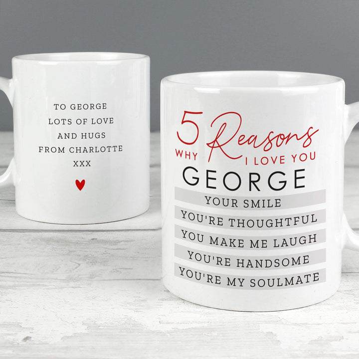 Personalised Memento Personalised 5 Reasons Why Mug
