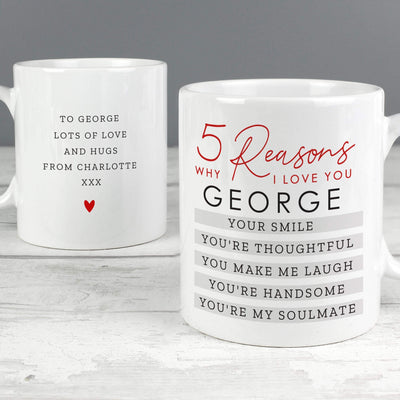 Personalised Memento Personalised 5 Reasons Why Mug