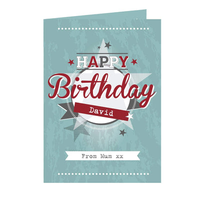 Personalised Memento Greetings Cards Personalised 50s Retro Card