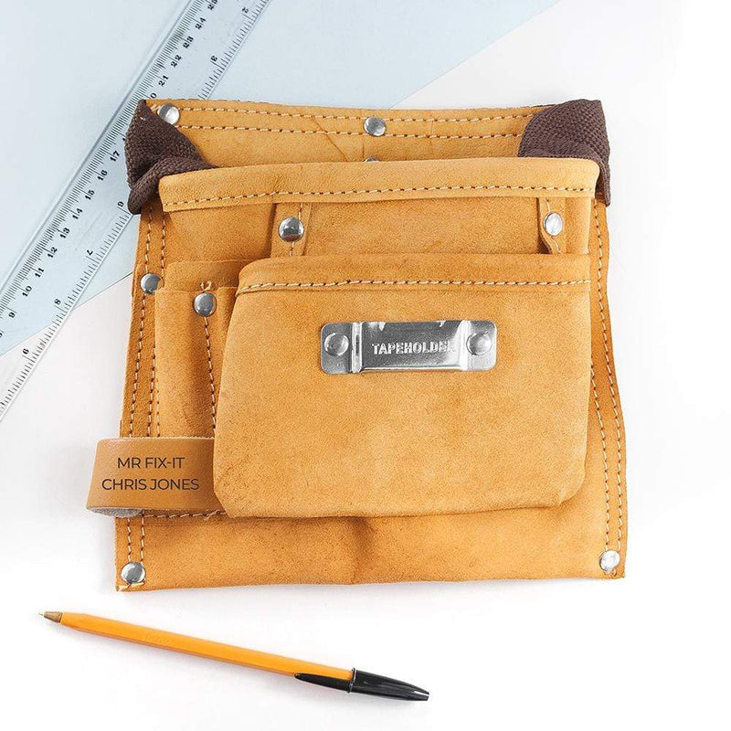 Treat Personalised 6-Pocket Leather Tool Belt