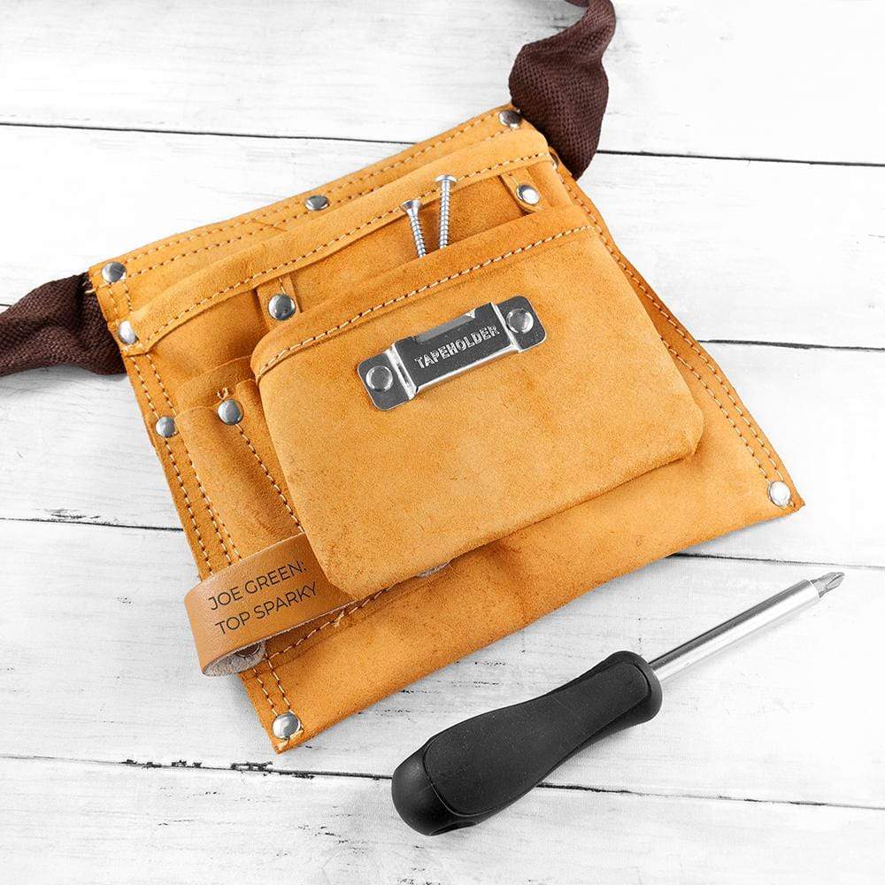 Treat Personalised 6-Pocket Leather Tool Belt