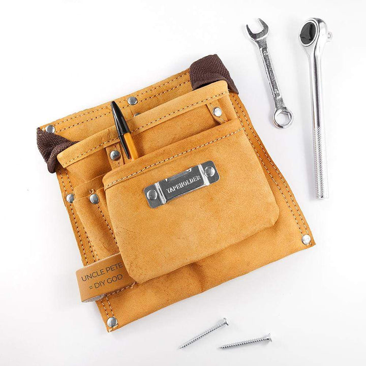 Treat Personalised 6-Pocket Leather Tool Belt