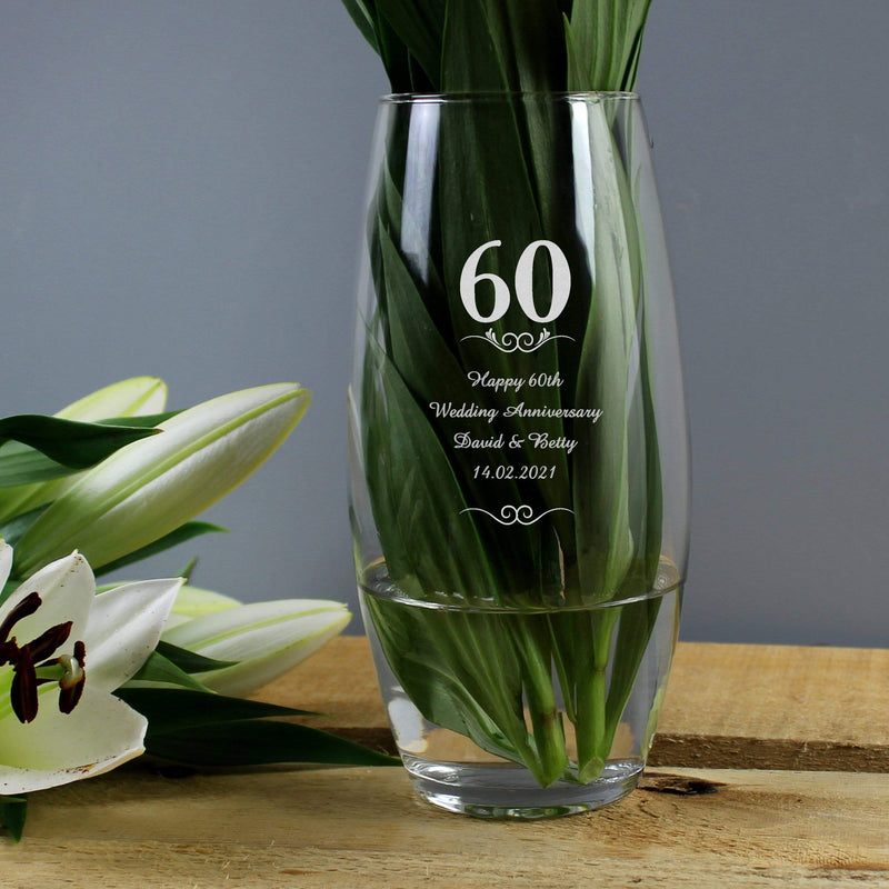 Personalised Memento Vases Personalised 60 Years Bullet Vase