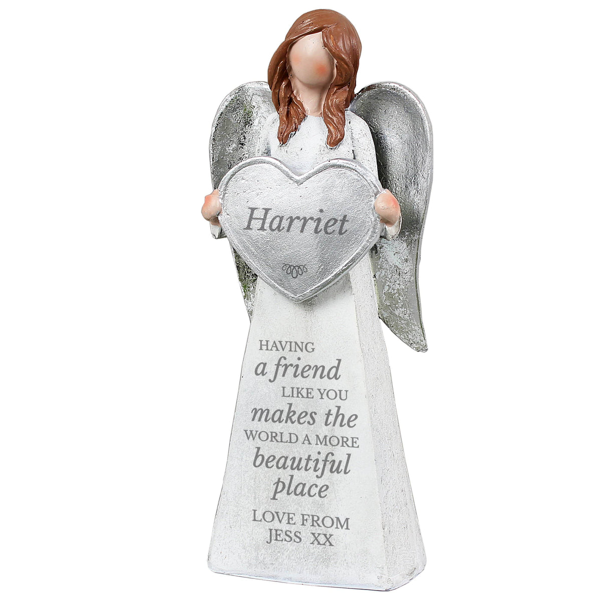Personalised Memento Christmas Decorations Personalised A Friend Like You Angel Ornament