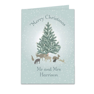 Personalised Memento Greetings Cards Personalised A Winter's Night Card