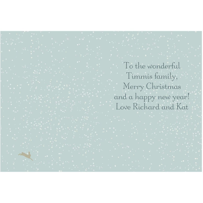 Personalised Memento Greetings Cards Personalised A Winter&