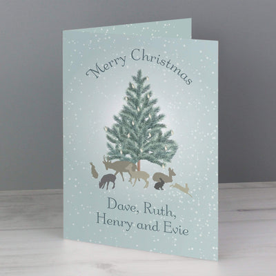 Personalised Memento Greetings Cards Personalised A Winter's Night Card