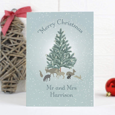 Personalised Memento Greetings Cards Personalised A Winter's Night Card