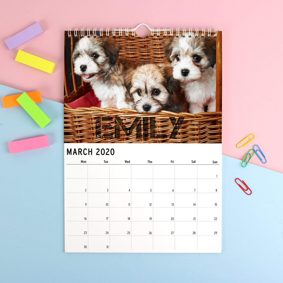 Personalised Memento Stationery &amp; Pens Personalised A4 Barking Mad Calendar