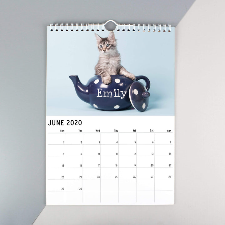 Personalised Memento Stationery &amp; Pens Personalised A4 Cats &amp; Kittens Calendar
