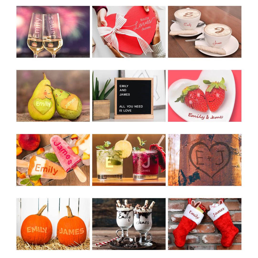 Personalised Memento Stationery &amp; Pens Personalised A4 Couple You And Me Calendar