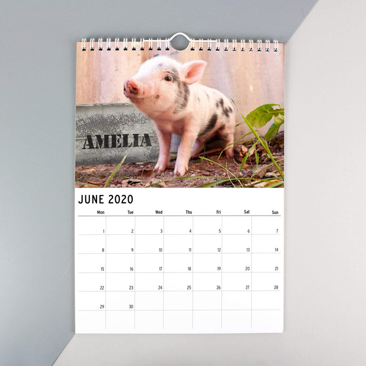 Personalised Memento Stationery &amp; Pens Personalised A4 Cute Animals Calendar