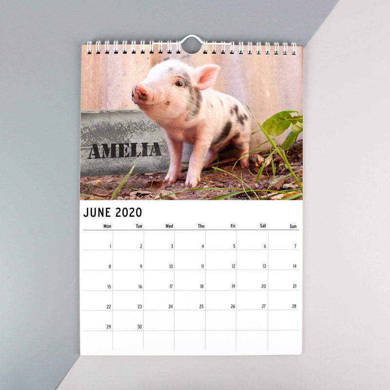 Personalised Memento Stationery & Pens Personalised A4 Cute Animals Calendar