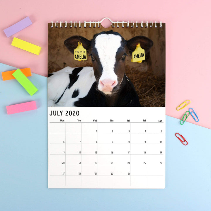 Personalised Memento Stationery &amp; Pens Personalised A4 Cute Animals Calendar