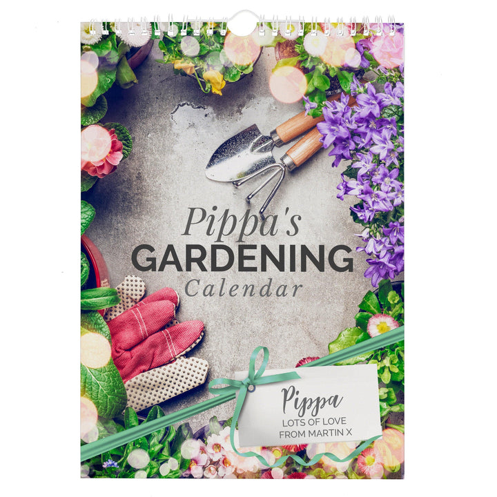 Personalised Memento Stationery &amp; Pens Personalised A4 Gardening Calendar