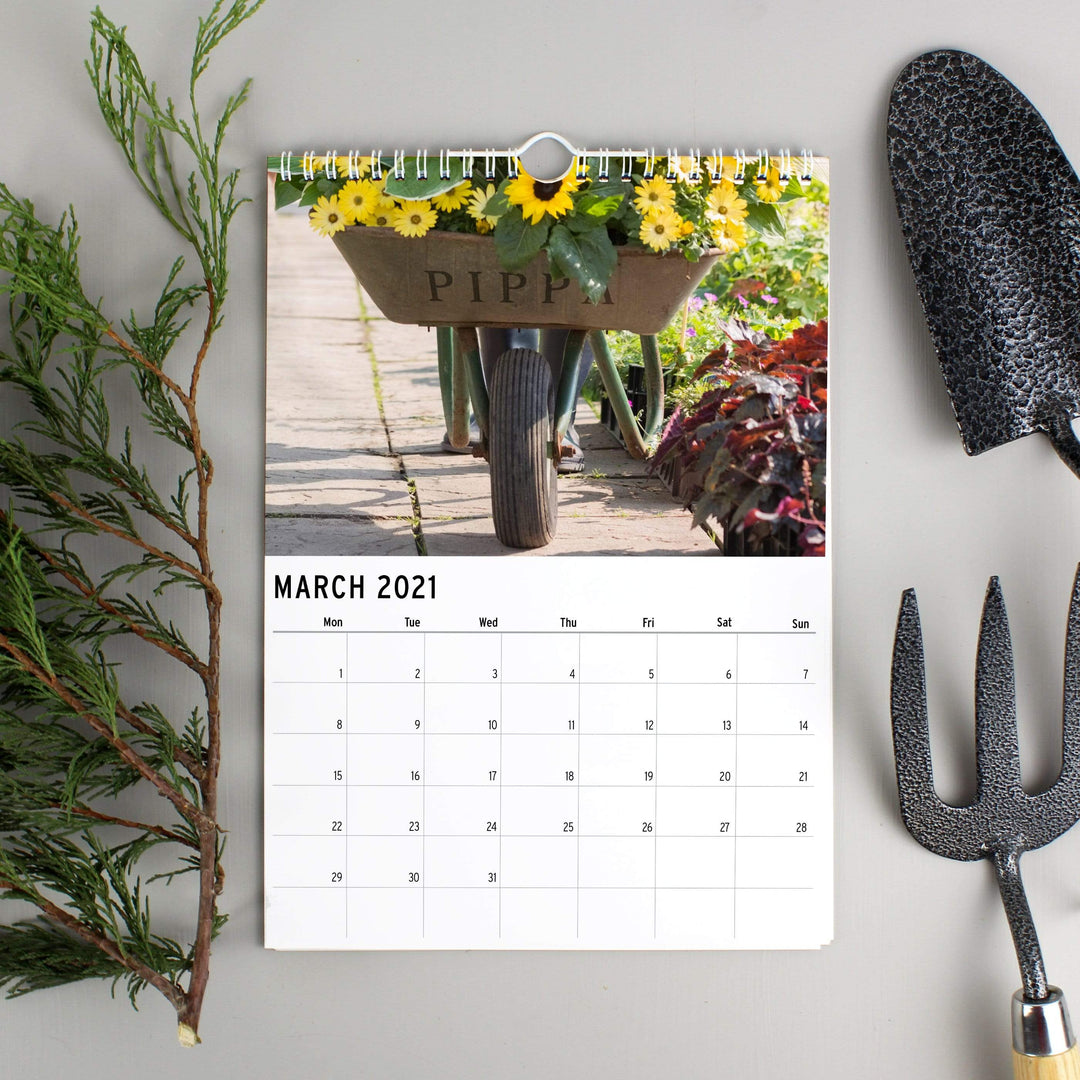 Personalised Memento Stationery &amp; Pens Personalised A4 Gardening Calendar