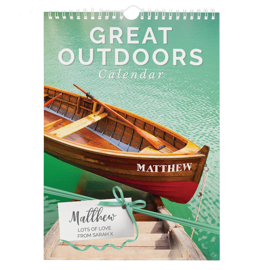 Personalised Memento Stationery &amp; Pens Personalised A4 Great Outdoors Calendar