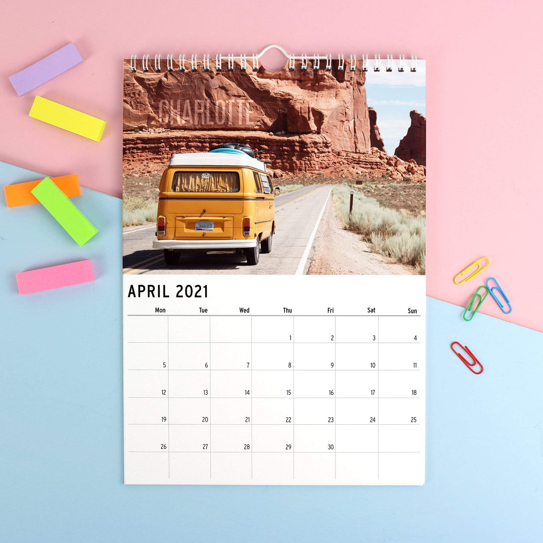 Personalised Memento Stationery &amp; Pens Personalised A4 Great Outdoors Calendar