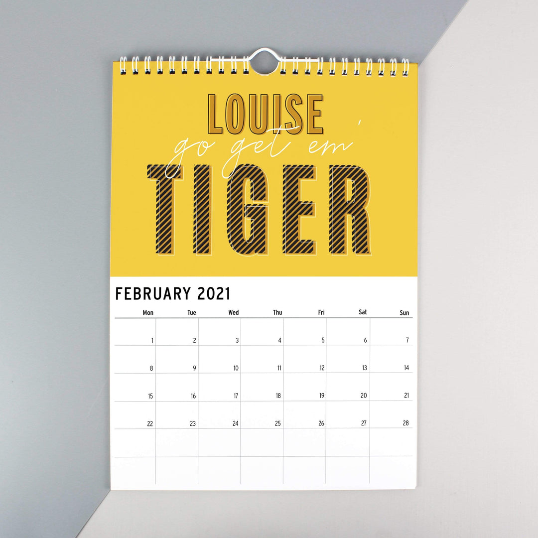 Personalised Memento Stationery &amp; Pens Personalised A4 Motivational Quotes Calendar