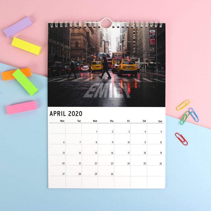 Personalised Memento Stationery &amp; Pens Personalised A4 New York Calendar