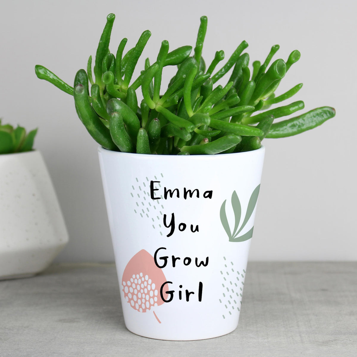 Personalised Memento Personalised Abstract Pattern Plant Pot