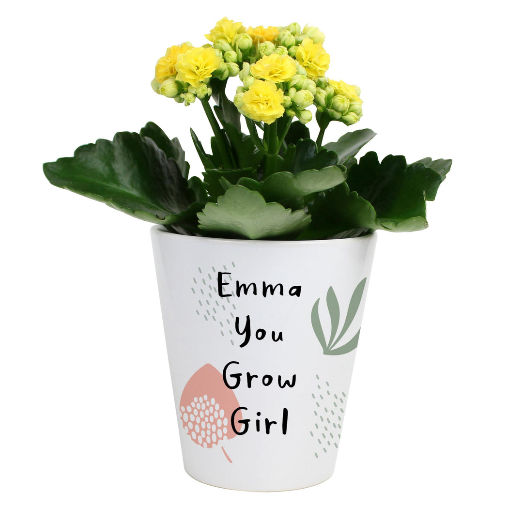 Personalised Memento Personalised Abstract Pattern Plant Pot
