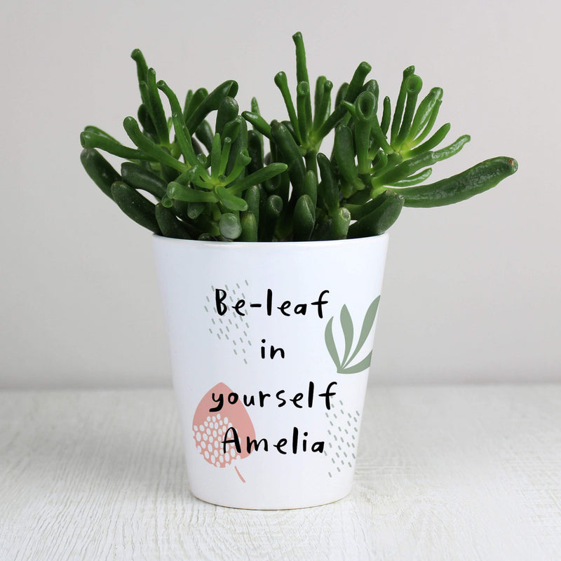 Personalised Memento Personalised Abstract Pattern Plant Pot